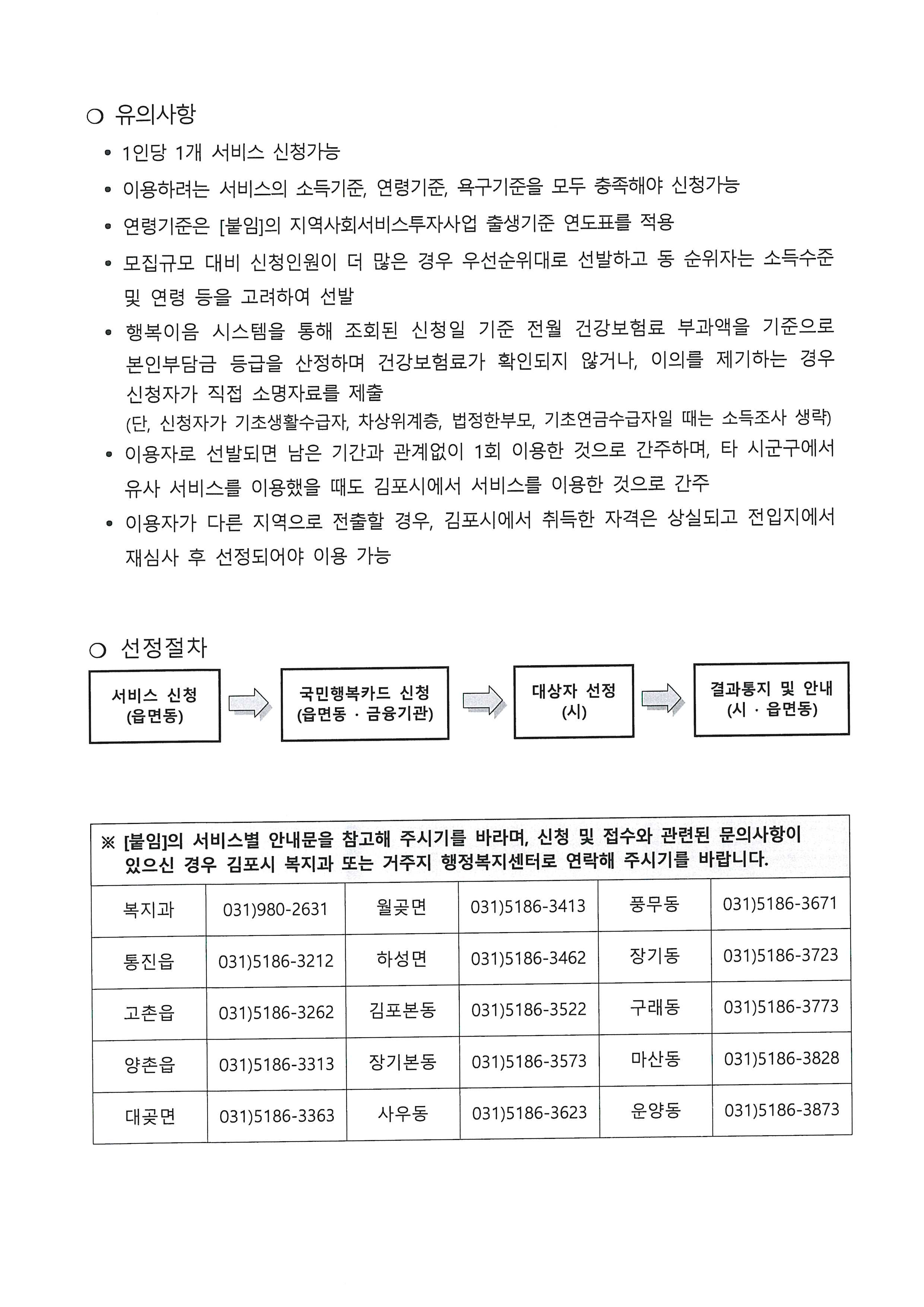 2024년 제2차 지역자율형사회서비스투자사업 이용자 모집공고 이미지 2